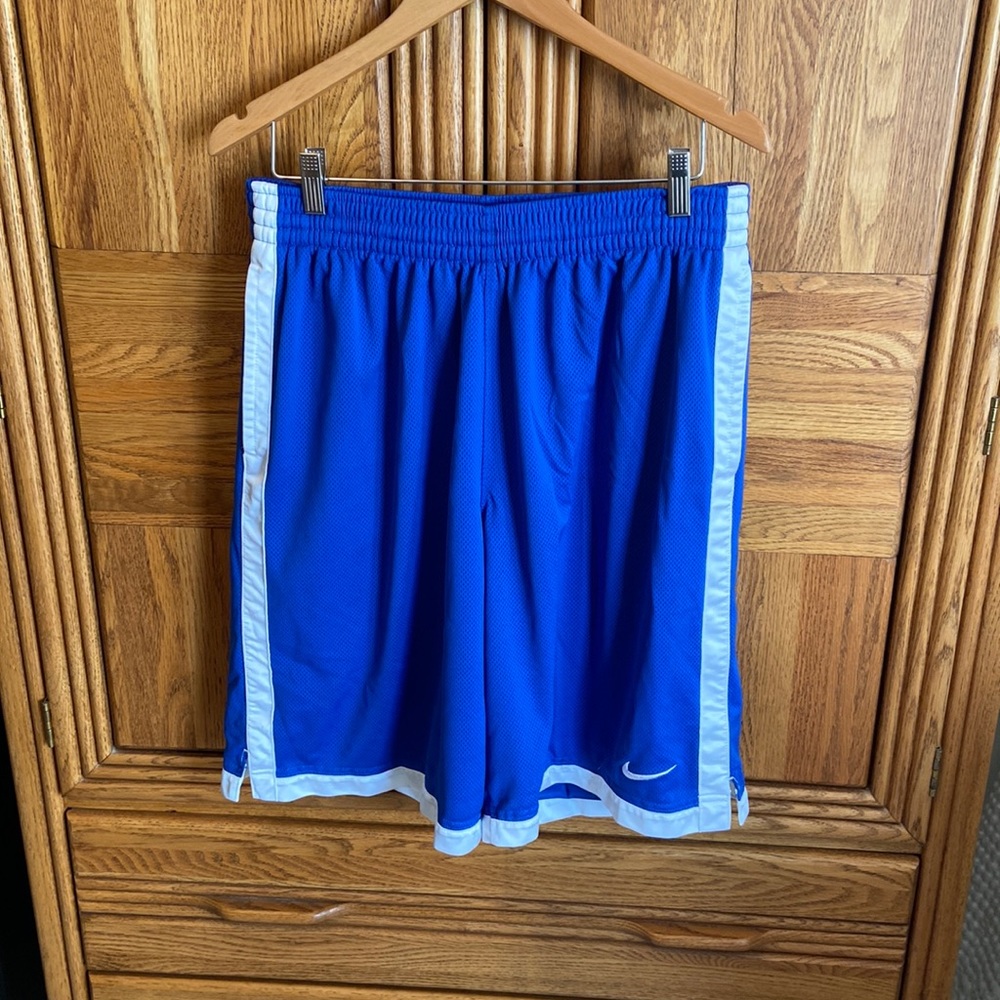 Large Blue/White Nike shorts